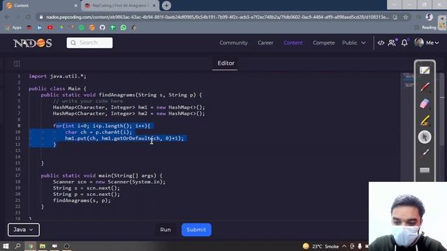 Find All Anagrams In A String | Module : HashMap & Heap | In English | Java | Video_19 смотреть онлайн