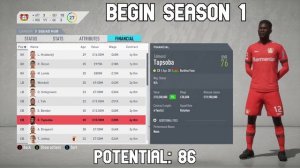 Edmond Tapsoba Dynamic Potential Test! FIFA 20 Career Mode