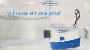 Автоматическая трюмная погружная помпа-насос Singflo 12 VDC 3360 литров/час