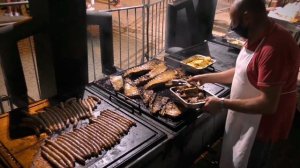 Уличная ЕДА в Италии, Германии и Украине / Мясо на ГРИЛЕ, Огромные РЕБРЫШКИ, Жареная РЫБА, Сосиски.