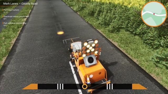 Road Maintenance Simulator | Marking Lines - Country Road | Episode 1 смотреть онлайн