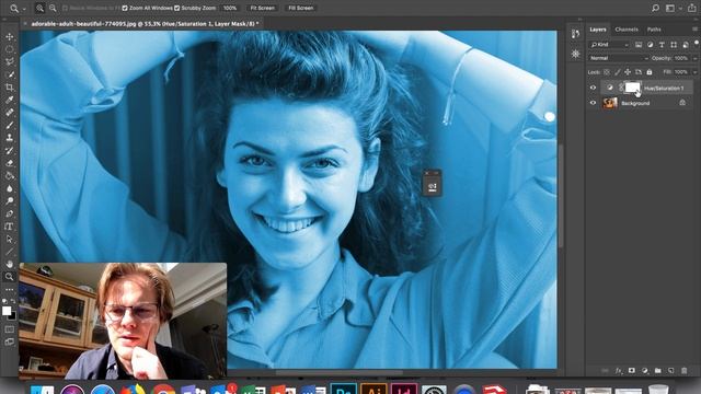 Photoshop 3 - 2: Oogkleur veranderen & tanden bleken смотреть онлайн