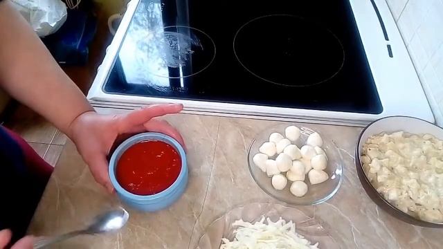 Приготовление Мини пиццы смотреть онлайн