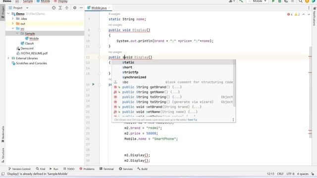 What is static variables, static methods and static blocks in JAVA