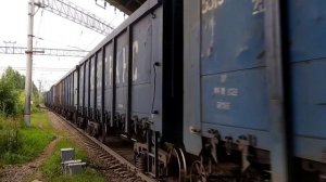 Три коротких-полная остановка поезда! Электровоз ВЛ10-1434 с грузовым поездом на станции Ручьи