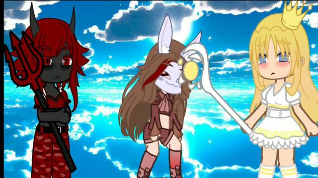 меме "😇🌺к черту добро, давай на сторону зла!😈🔥//Руня,ангел,демон/ смотреть онлайн