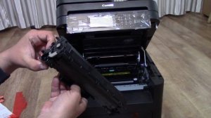 ? Распаковка МФУ Canon mf237w с WiFi, автоподачей и сенсорным экраном.