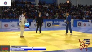 Ананов Роман-Павлюков Анджей в схватке за бронзу Первенства России по дзюдо до 18 лет, 2019г. 90 кг