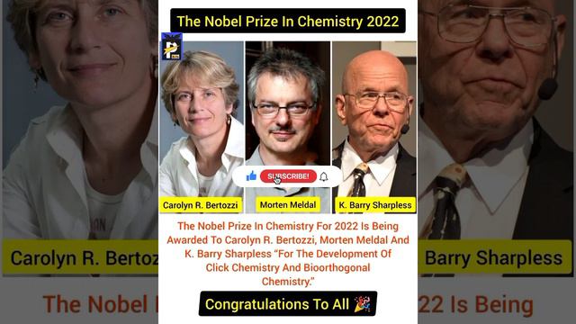 Karl Barry Sharpless's 2nd Nobel Prize he got it in 2001 &2022 in Chemistry 👏💐💖