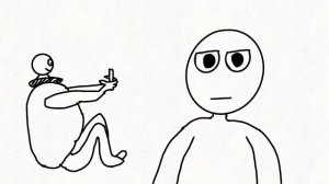 он уже к телефону прилип