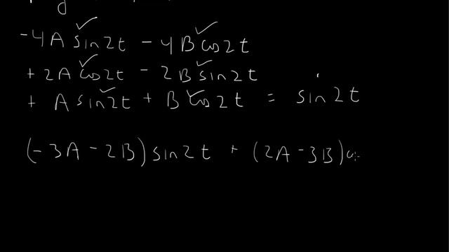 Particular solution of an ode: trigonometric function смотреть онлайн