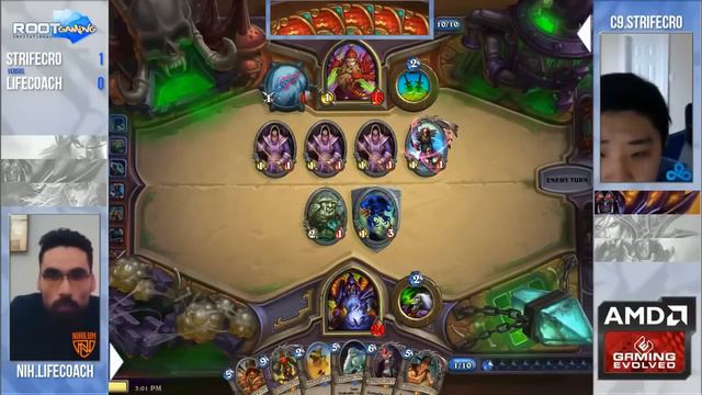 ROOT Gaming Hearthstone Invitational Semi Final  (LifeCoach vs StrifeCro)
