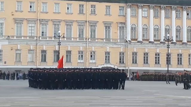 Репитиция Парада Победы на Дворцовой площади