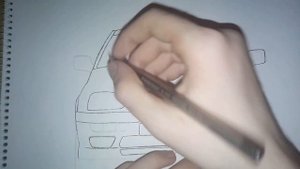 КАК НАРИСОВАТЬ МАШИНУ VOLKSWAGEN GOLF 3