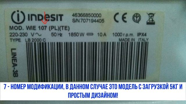 Расшифровка маркировки стиральных машин Indesit смотреть онлайн