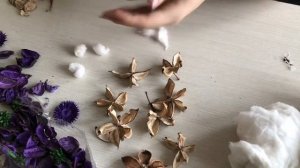 Хлопок своими руками | делаем хлопок из ваты и сухоцветов | DIY cotton