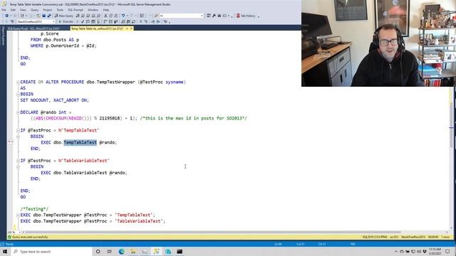 Temporary Object Concurrency With In Memory tempdb Metadata смотреть онлайн