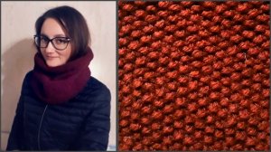 Снуд спицами жемчужным узором. Мастер-класс. Вязание