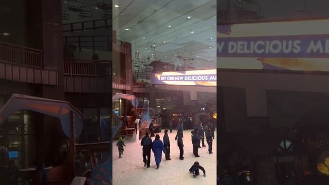 Зимние аттракционы в  Молл Эмиратов \ Winter attractions in the Emirates Mall