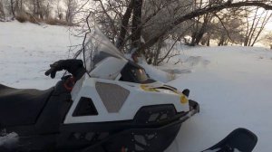КОНЬКИ НА ЛЫЖИ СНЕГОХОД STELS VIKING 600 Skates on skis snowmobile