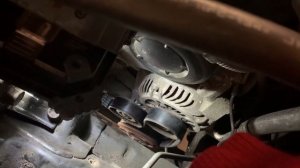 Drive belt replacement Mitsubishi Outlander 3.0 (V6, 6B31)