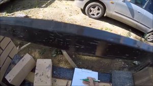 Снятие размеров для изготовления парапетов и крышек столбов забора. Забор ч 61.