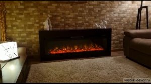 Индивидуальный линейный электрокамин Line 60. Современный стиль!