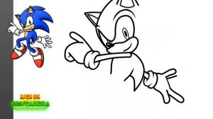 Como DESENHAR e COLORIR o SONIC - Cómo DIBUJAR y COLOREAR a SONIC - Sonic the Hedgehog