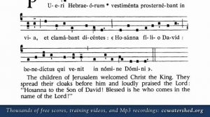 Pueri Hebraeorum . . . vestimenta - Passion (Palm) Sunday - Solesmes Gajard