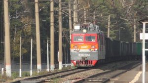 Электровозы ВЛ80С-532 и ВЛ80С-1356/1595 с грузовыми поездами и электропоезд ЭД9М-0051