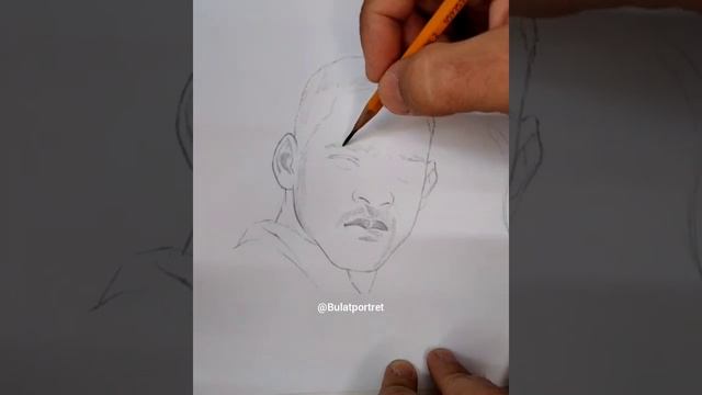 Рисую портрет Уилла Смита карандашом, процесс рисования смотреть онлайн