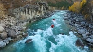 Рыбалка на Алтае - таймень рвет леску/ЛЕНОК, хариус/Штурм реки Аргут на лодках Солар +Tohatsu, Выдр