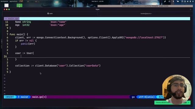 Inserindo e buscando dados do MongoDB em Go #mongodb #database #go смотреть онлайн