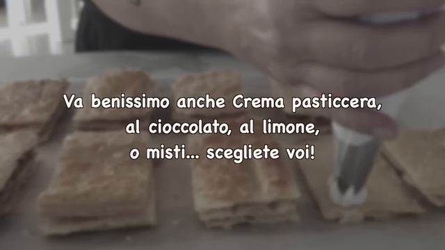 MILLEFOGLIE mono porzioni SOLO 2 INGREDIENTI pastarelle della Domenica