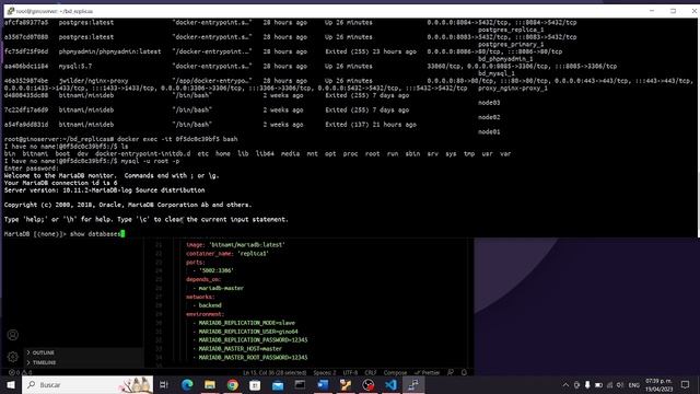 Replicacion de base de datos en MySQL con docker-compose смотреть онлайн