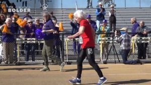 105-летняя спортсменка установила мировой рекорд в беге на 100 метров.