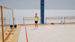 Хореография для художественной гимнастики. Постановка спины для  grand jeté en tournant