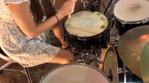 Кино - Когда твоя девушка больна / кавер на барабанах