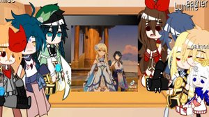 genshin impact react to lumine,xiao,paimon pt2/?||gacha||gachaclub||genshinimpact||react