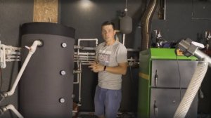 Первый пуск пеллетного котла.