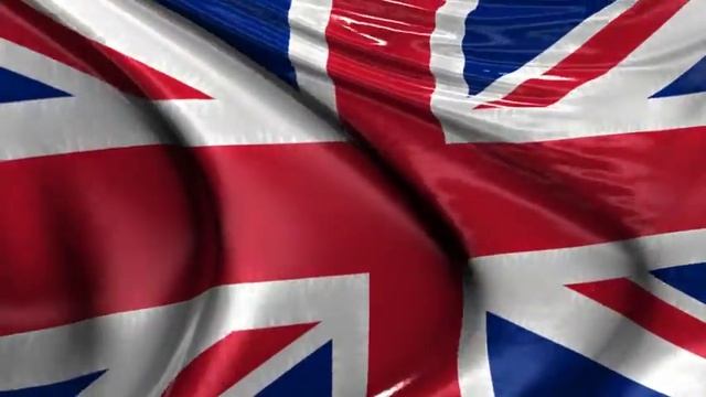 Union Jack British flag animation video background loop смотреть онлайн