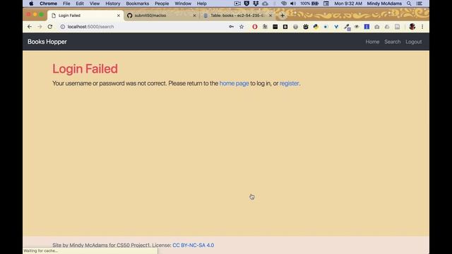 CS50w Project 1 - January 2019 - Web Dev