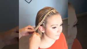 Коса ободок для тонких волос