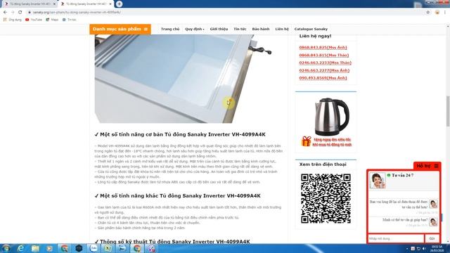 Tủ đông gia đình | Tủ đông Sanaky Inverter 400L | Tủ 1 ngăn 2 cánh dàn lạnh ống đồng смотреть онлайн