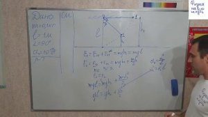 Груз массой 0.1 кг привязали к нити длиной 1 м. Нить с грузом овели от вертикали на угол 90
