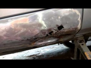 делаем порог рено меган .