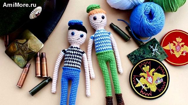 Амигуруми: схема Солдатик. Игрушки вязаные крючком - Free crochet patterns. смотреть онлайн