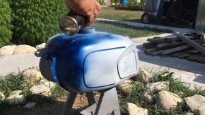 Восстановление мотоцикла "Днепр" МТ-16, ч. 3 "Покраска топливного бака и крыльев"