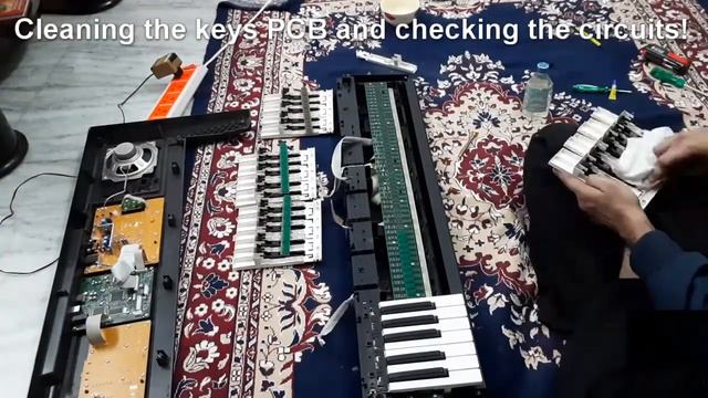 Yamaha psr e343 | Repair Dead keys and General Maintenance смотреть онлайн