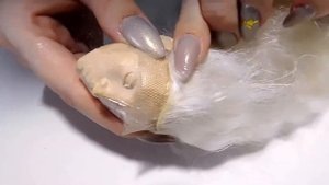 КАК СДЕЛАТЬ ПАРИК НА СЕТКЕ ДЛЯ КУКЛЫ ♡ тамбуровка и проклейка ♡ How to Make a Doll Wig